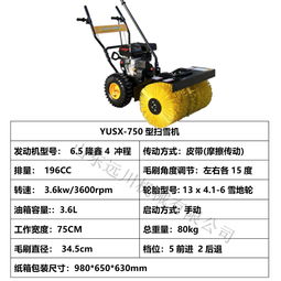 冬季清雪利器 手扶汽油除雪機(jī)在街道路面清雪中的應(yīng)用